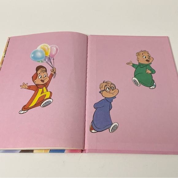 Vintage 90s Alvin and the Chipmunks Happy Birthday Dave Book - Picture 12 of 14
